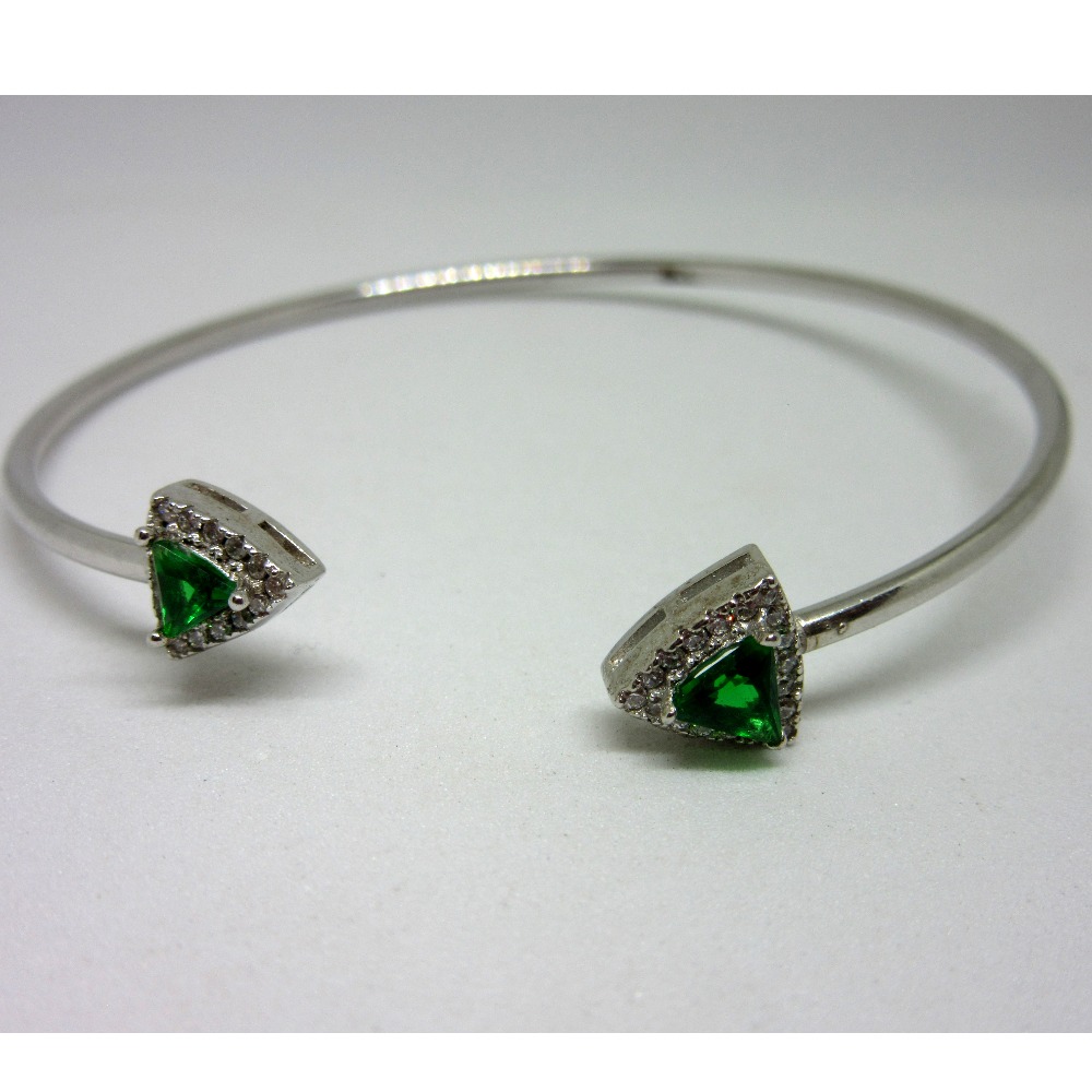 Silver 925 green stone adjustable bracelet sb925-9