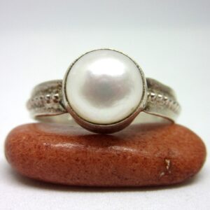 Silver 925 pearl unisex ring sr925-212