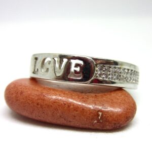 Silver 925 love cutting ring sr925-1