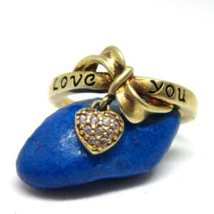 Silver 925 gold plated ring sr925-217