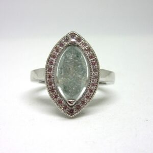 Silver 925 marquise rare stone ring sr925-89