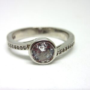 Silver 925 single stone ring sr925-13