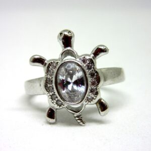 Silver 925 marquise stone tortoise ring sr925-113