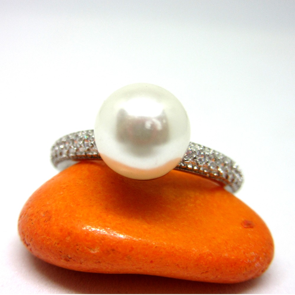 925 silver pearl victorion classic design ring sr925-283 - Image 2