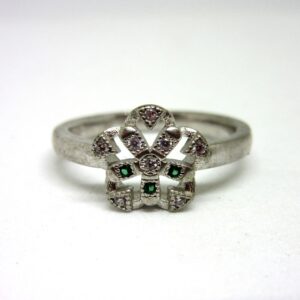 Silver 925 flower shape ring sr925-127