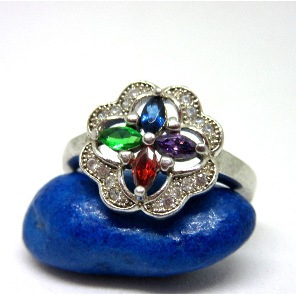 Silver 925 color stone ring sr925-180 - Image 2