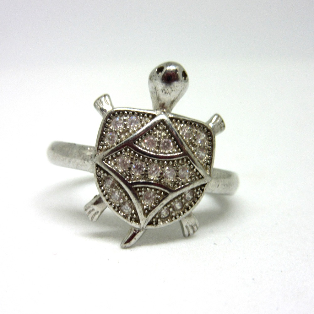 Silver 925 tortoise ring sr925-40 - Image 2