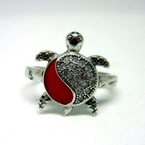Silver 925 tortoise ring sr925-56