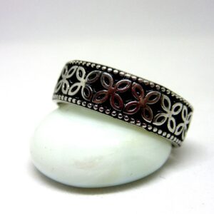 Silver 925 oxidise band sr925-141