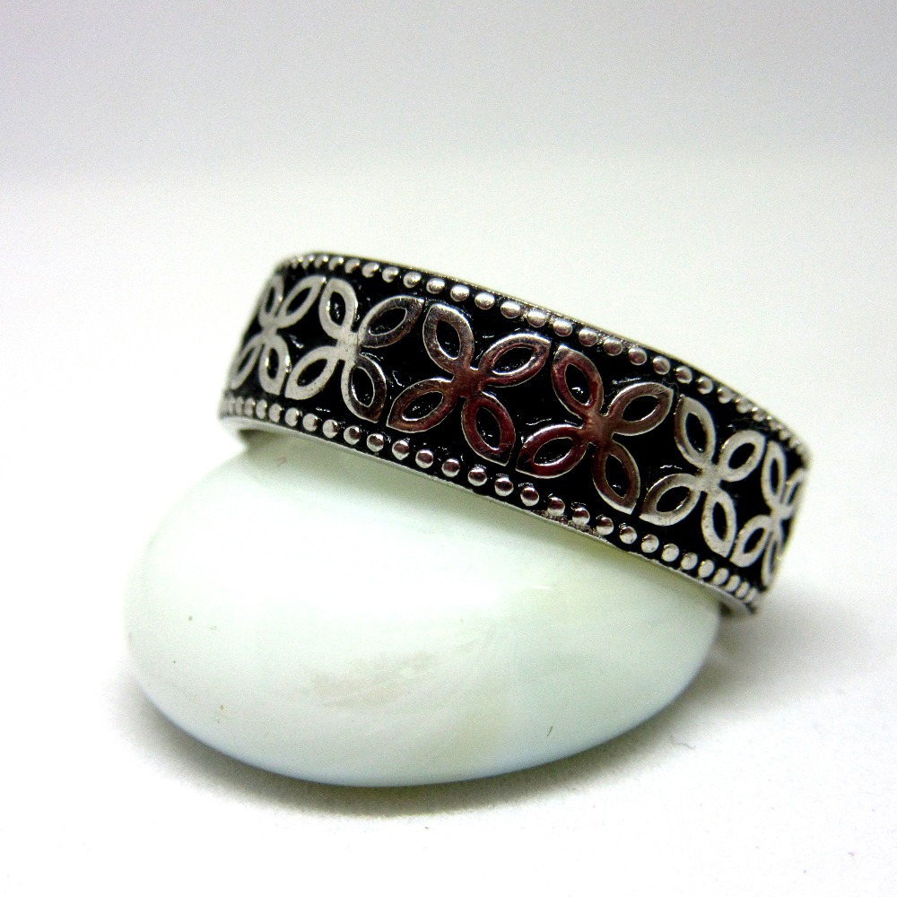 Silver 925 oxidise band sr925-141 - Image 2