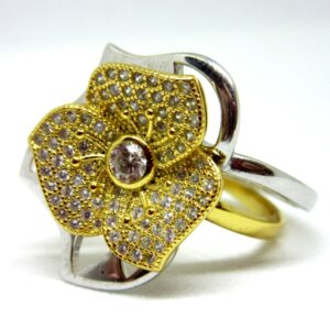 2 in 1 amazing flower designer silver 925 ring