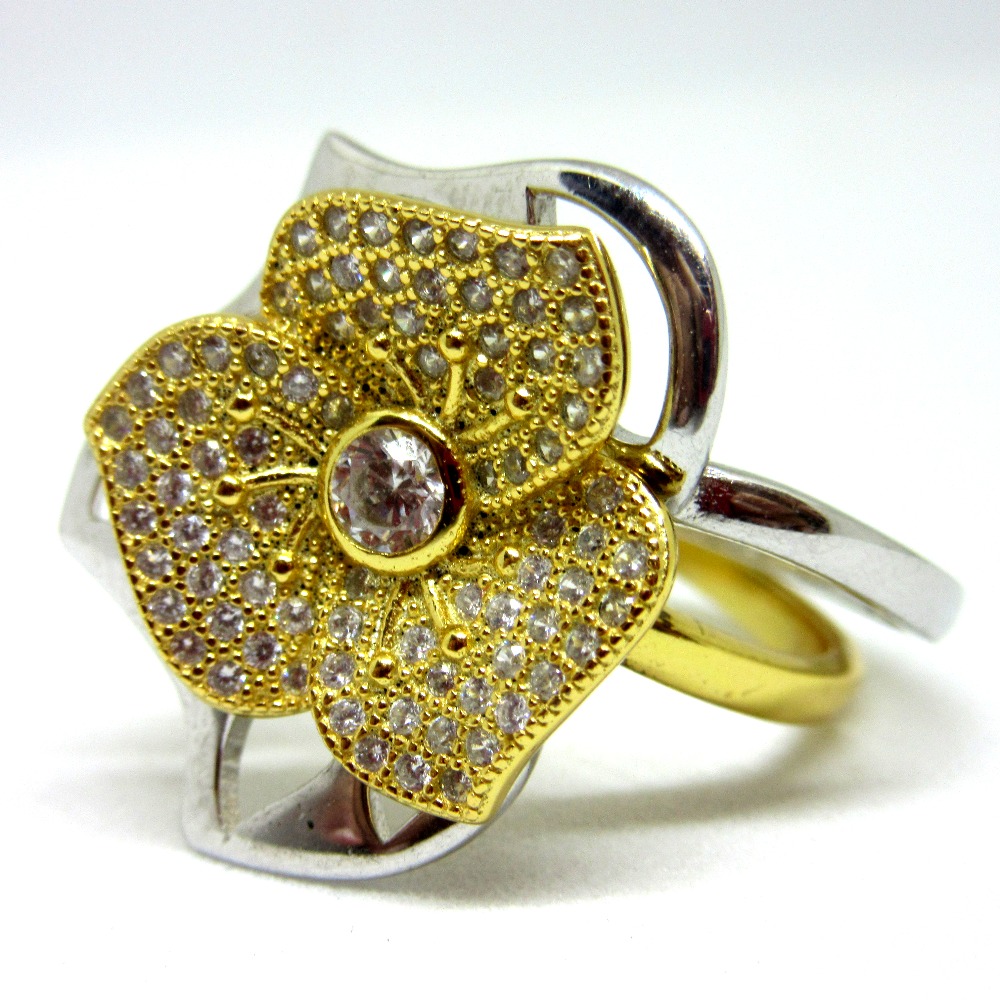 2 in 1 amazing flower designer silver 925 ring - Image 4