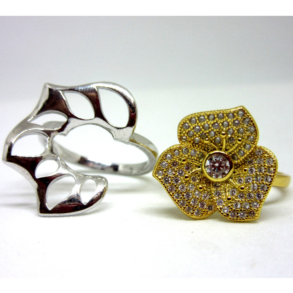 2 in 1 amazing flower designer silver 925 ring - Image 2
