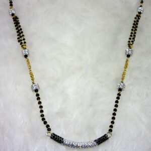 Gold fancy classic mangalsutra dokiya