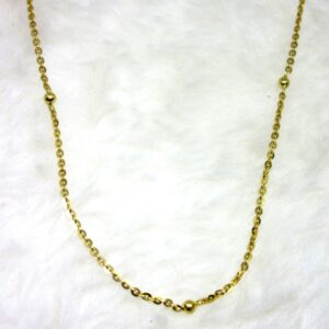 Gold Semi Step Ball Chain