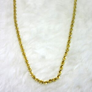 Gold silky rop chain