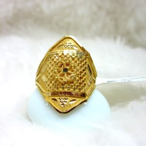 Gold Plain Ladies Long RIng