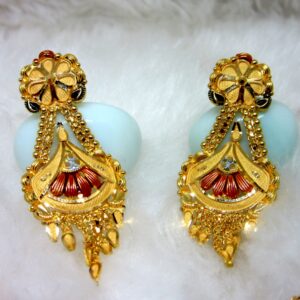 Broad culcutti gold hm916 necklace set