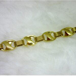 Gold Gents Hollow Bracelet