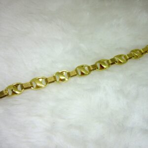 Gold Gents Hollow Bracelet