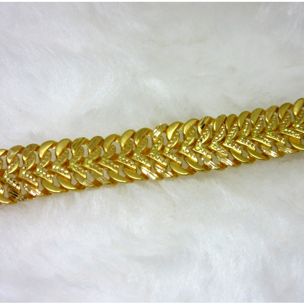 Gold Light Weight Broad Bracelet - Image 2