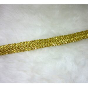 Gold Light Weight Broad Bracelet