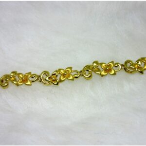 Gold Flower Design Ledies Bracelet