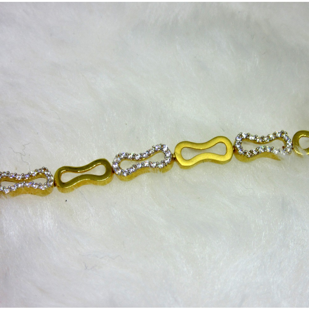 Gold Casting Small Diamond Ledies Bracelet - Image 2