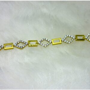 Gold Fancy Small Diamond Casting Bracelet