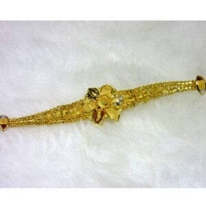 Gold Flower Shape Design Fancy Bracelet