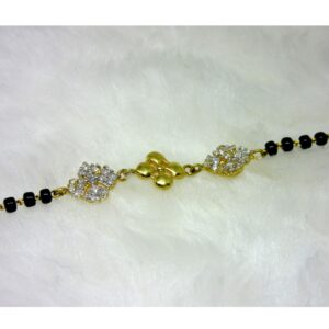 Gold Unique MS Black Moti Ledies Bracelet