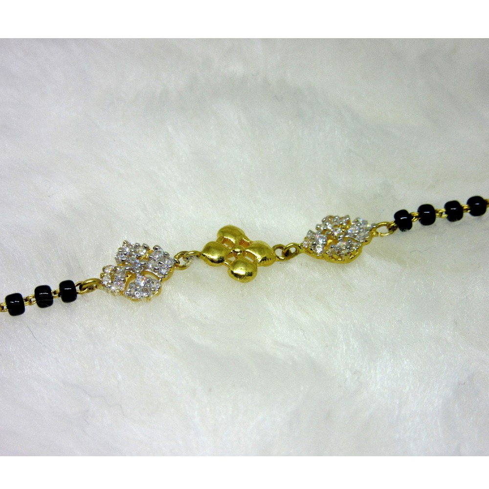 Gold Unique MS Black Moti Ledies Bracelet - Image 2