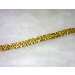 Gold light weight gents bracelet