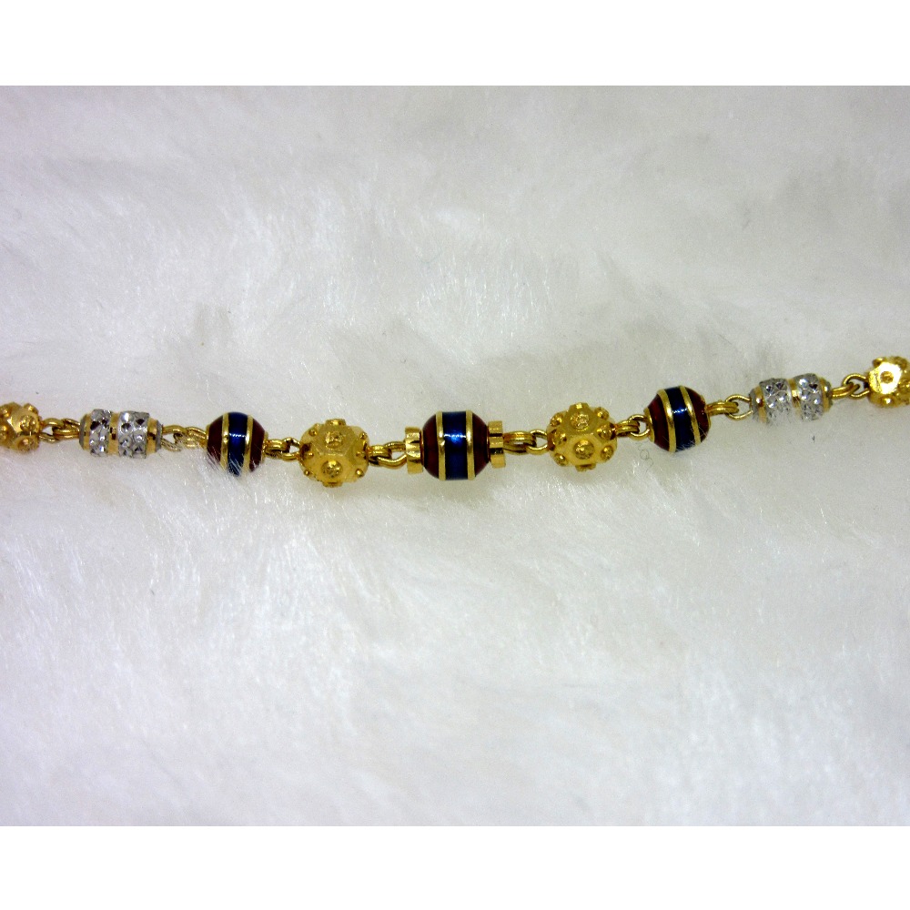 Gold DailyWear Meena Colour Ledies Bracelet - Image 2