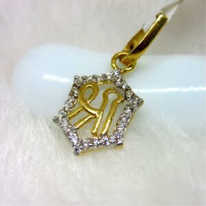 Hexagonal shree gold hm916 pendant