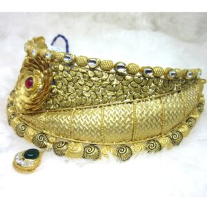 Antique gold hm916 jadtar chokker set
