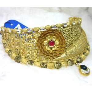 Antique gold hm916 jadtar chokker set