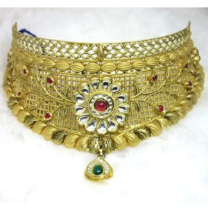 Special bridal gold hm916 jadtar chokker set