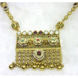 New modern designer antique jadtar necklace set