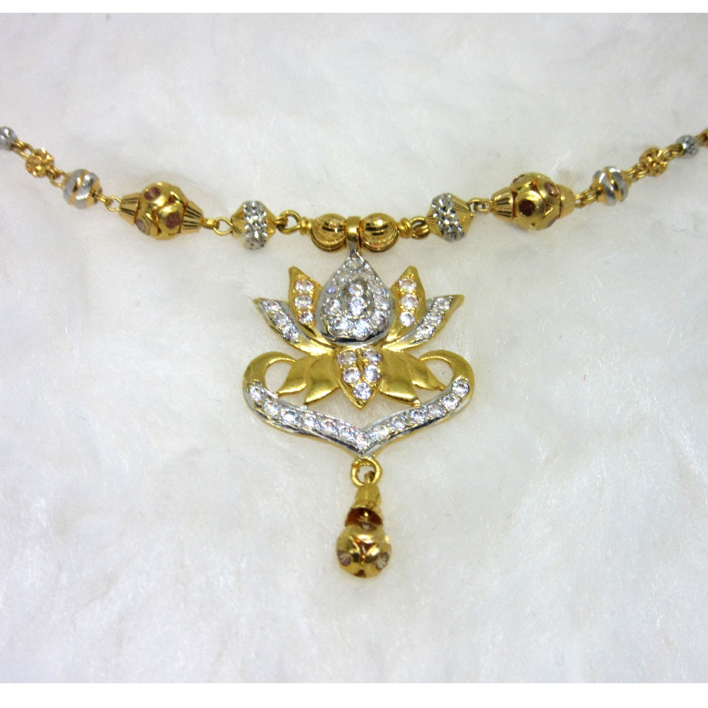 gold 22k HM916 necklace set - Image 2