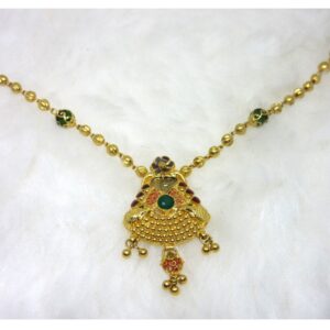 Gold HM916 Jadtar Necklace Set
