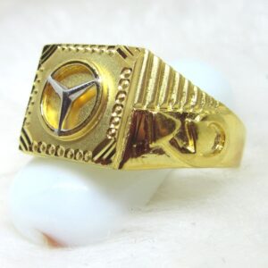 Gold mercedes logo casting ring