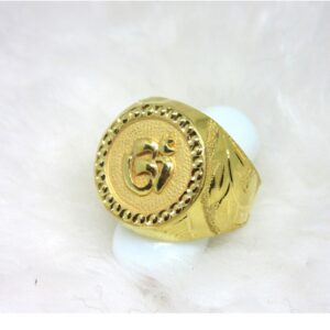 Gold round Shape om ring
