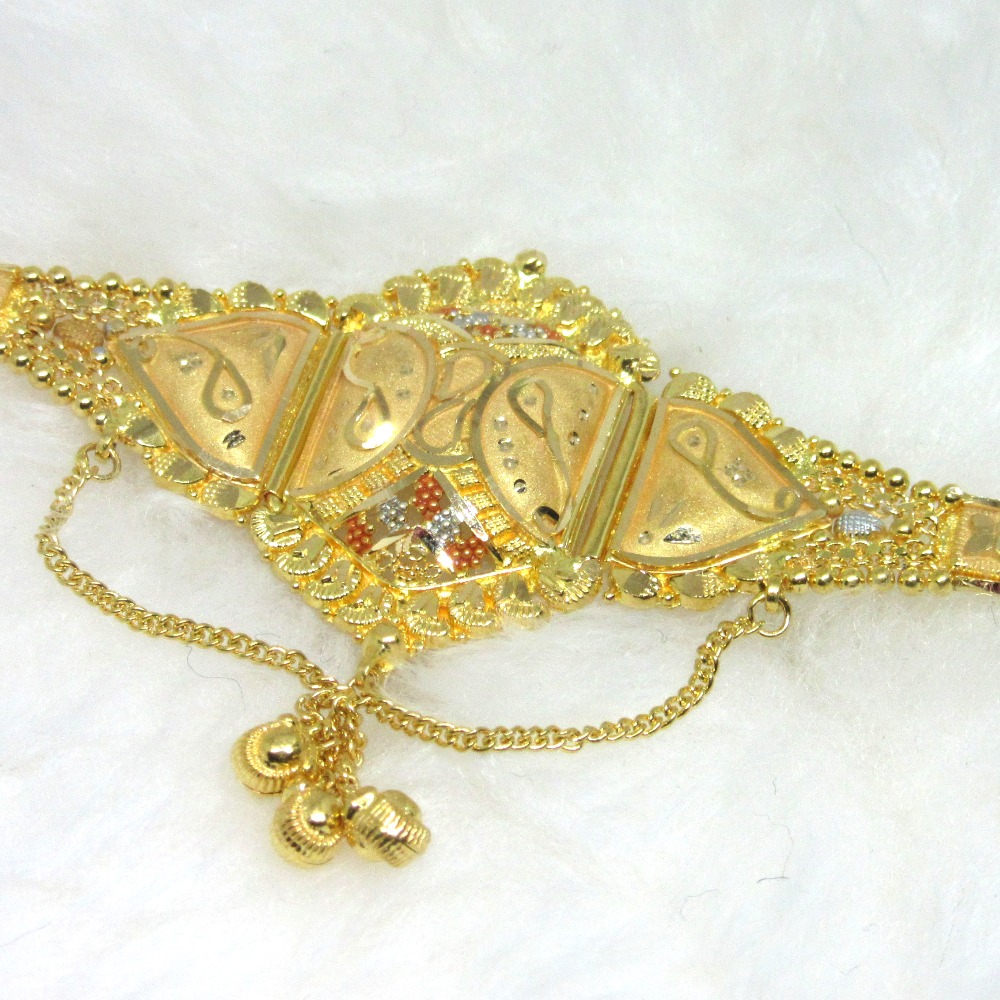 Gold 22k hm916 plain carving lokit (bajubandh) - Image 2