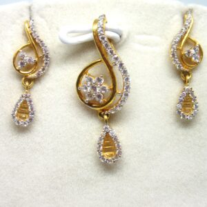 916 Gold Designer pendant set