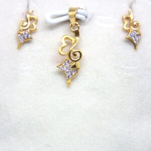 916 gold pendant set