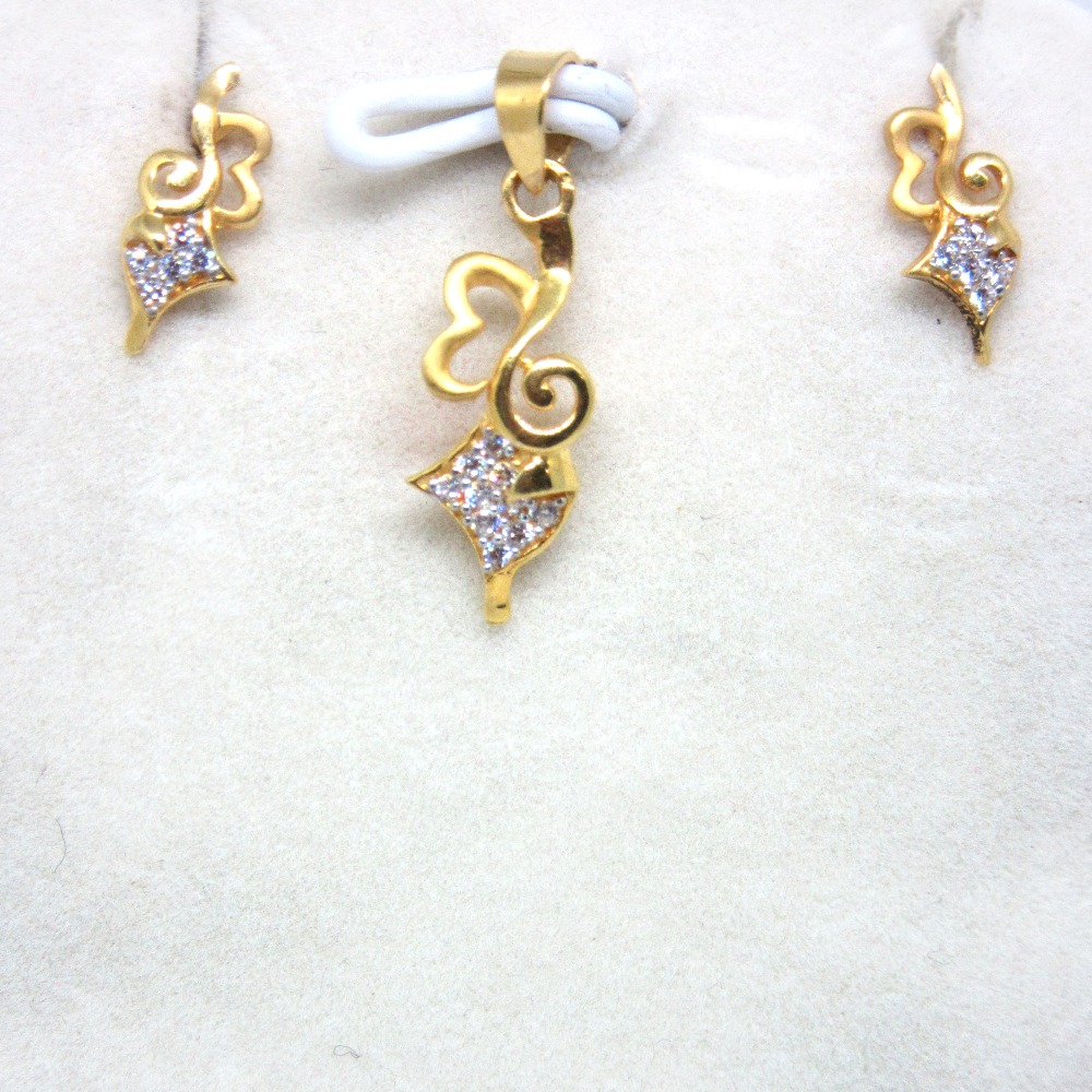 916 gold pendant set