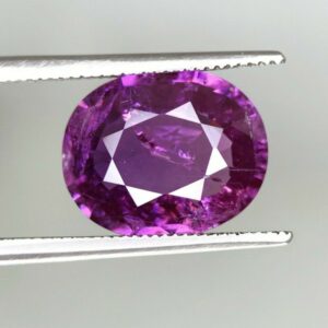 6.48ct oval purple sapphire