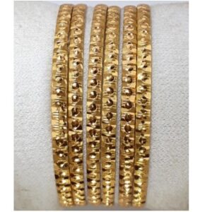 Fancy Die Cutting Gold Plated Bangles