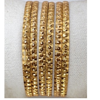 Fancy Die Cutting Gold Plated Bangles
